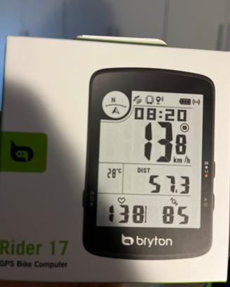 Bryton Rider 17 – Ciclocomputer GPS nuovo!