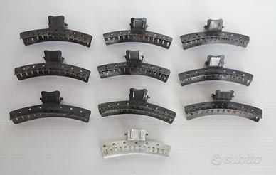 10 mollette per capelli in metallo anni '50