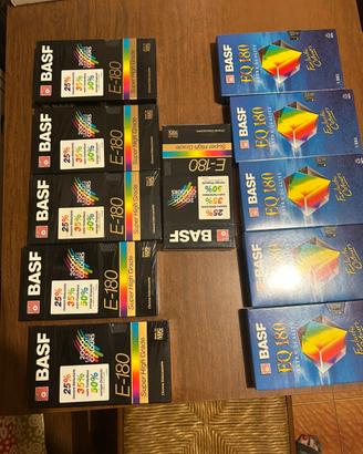 Videocassette VHS BASF E-180 Sigillate Nuove