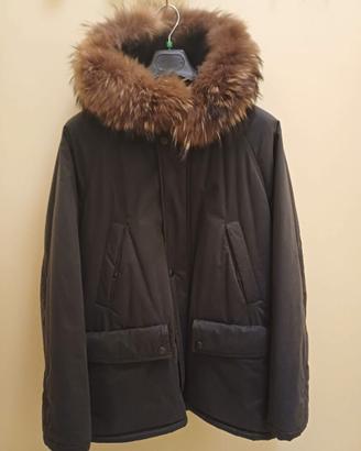 PARKA UOMO SIMBOLS MADE IN ITALY GRIGIO TAGLIA M