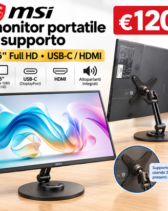 Monitor portatile MSI 16” Full HD + supporto