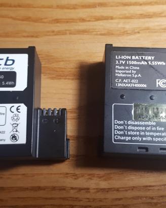 n.2 batterie Litio Actioncam Rollei 6s