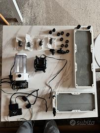 Impianto a liquido custom completo corsair hydro x