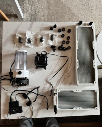 Impianto a liquido custom completo corsair hydro x