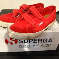 Scarpe Superga bambino rosse 34