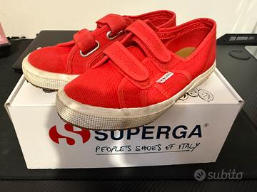 Scarpe Superga bambino rosse 34