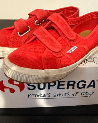 Scarpe Superga bambino rosse 34