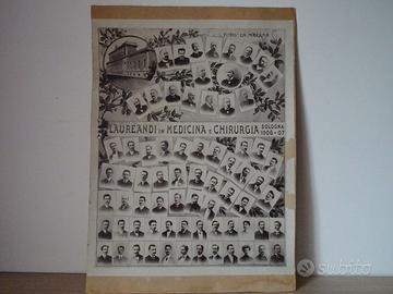 BOLOGNA 1906-07 FOTOGRAFIA 52 X 42 SU CARTONCINO