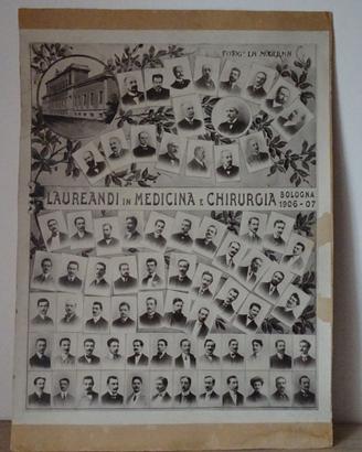 BOLOGNA 1906-07 FOTOGRAFIA 52 X 42 SU CARTONCINO