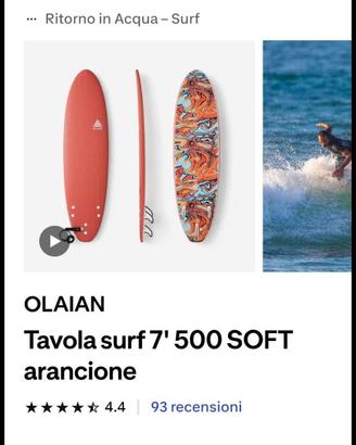 Tavola surf Decathlon nuova