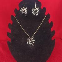 Set collana e orecchini con albero della vita 