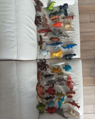 Animali preistorici/selvatici in plastica/gomma