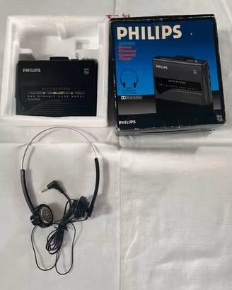 Walkman Philips AQ6498 Vintage Cassette player set