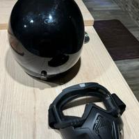 Casco jet e scodella