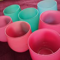 set 7 bicchieri colorati 