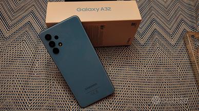 Galaxy A32 awesome blue128gb + cover e caricatore 