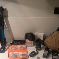 Canon EOS 500D con obiettivo 18-55 + kit completo