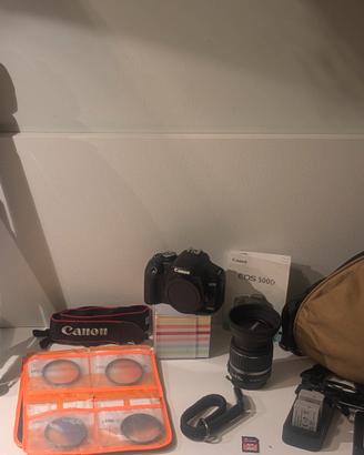 Canon EOS 500D con obiettivo 18-55 + kit completo