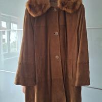 giacca in pelle in scamosciato