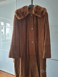 giacca in pelle in scamosciato