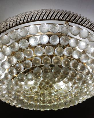 Lampadario con sfere di cristallo