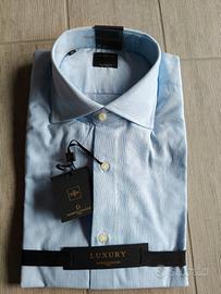 Camicia classica Azzurro Sky 42 16 1/2 Doppelgange