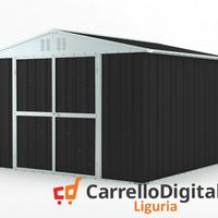 Box struttura lamiera Acciaio 327x307cm nero