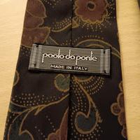 Cravatta in seta vintage Paolo da Ponte