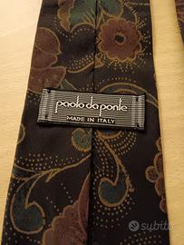 Cravatta in seta vintage Paolo da Ponte