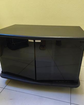 mobiletto nero con ruote 