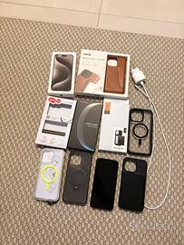 IPhone 15 Pro Max 256GB Titanio naturale + cover