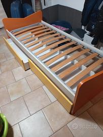 letto  strutturato completo 80x200