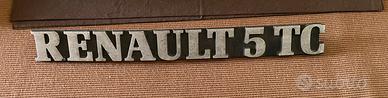 Targhetta renault 5 tc