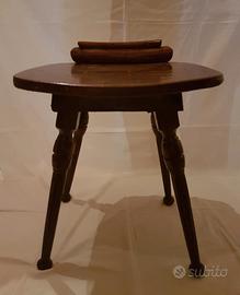 Sgabello artigianale legno