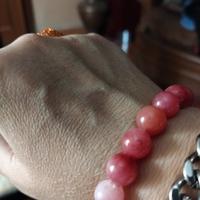 bracciale pietre naturali con rubino,ametista.