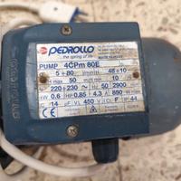 Elettropompa Pedrollo 4CPM80 motore acqua 0.85hp