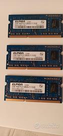 Ram Elpida DDR3 PC3 6gb (3x2gb)