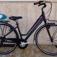 Bici donna City Bike 28 Klass Red 66 telaio allumi