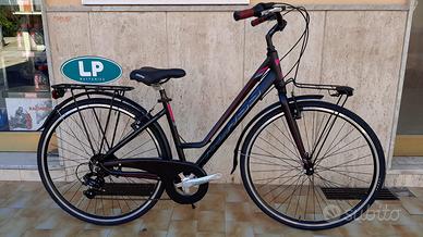 Bici donna City Bike 28 Klass Red 66 telaio allumi