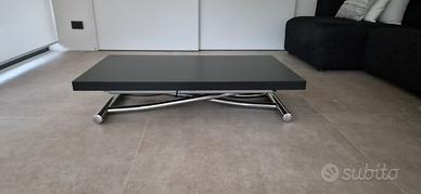 Tavolino nero trasformabile brand OZZIO