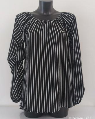 Blusa oversize – Scollo a barca