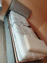 letto con rete  elettrica 