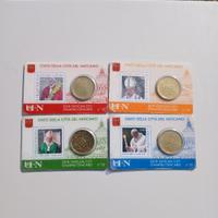 Lotto di monete e francobolli Papa Francesco 