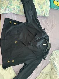 Trench blu corto Tensione In