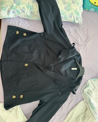 Trench blu corto Tensione In