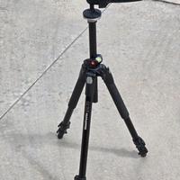 TREPPIEDI MANFROTTO 190XPROB PIÙ TESTA GRIP 322RC2