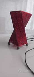 lampada da tavolo etnica rossa