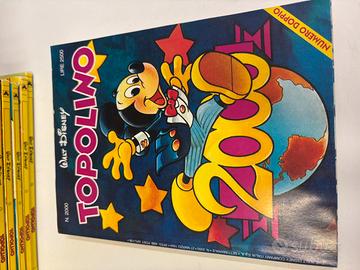Blocco di 200 fumetti topolino anni 90