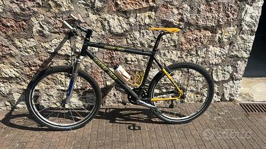 mountan bike nera e gialla       non spedisco