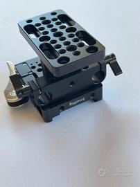 SmallRig Baseplate Piastra dual 15mm Rod Clamp